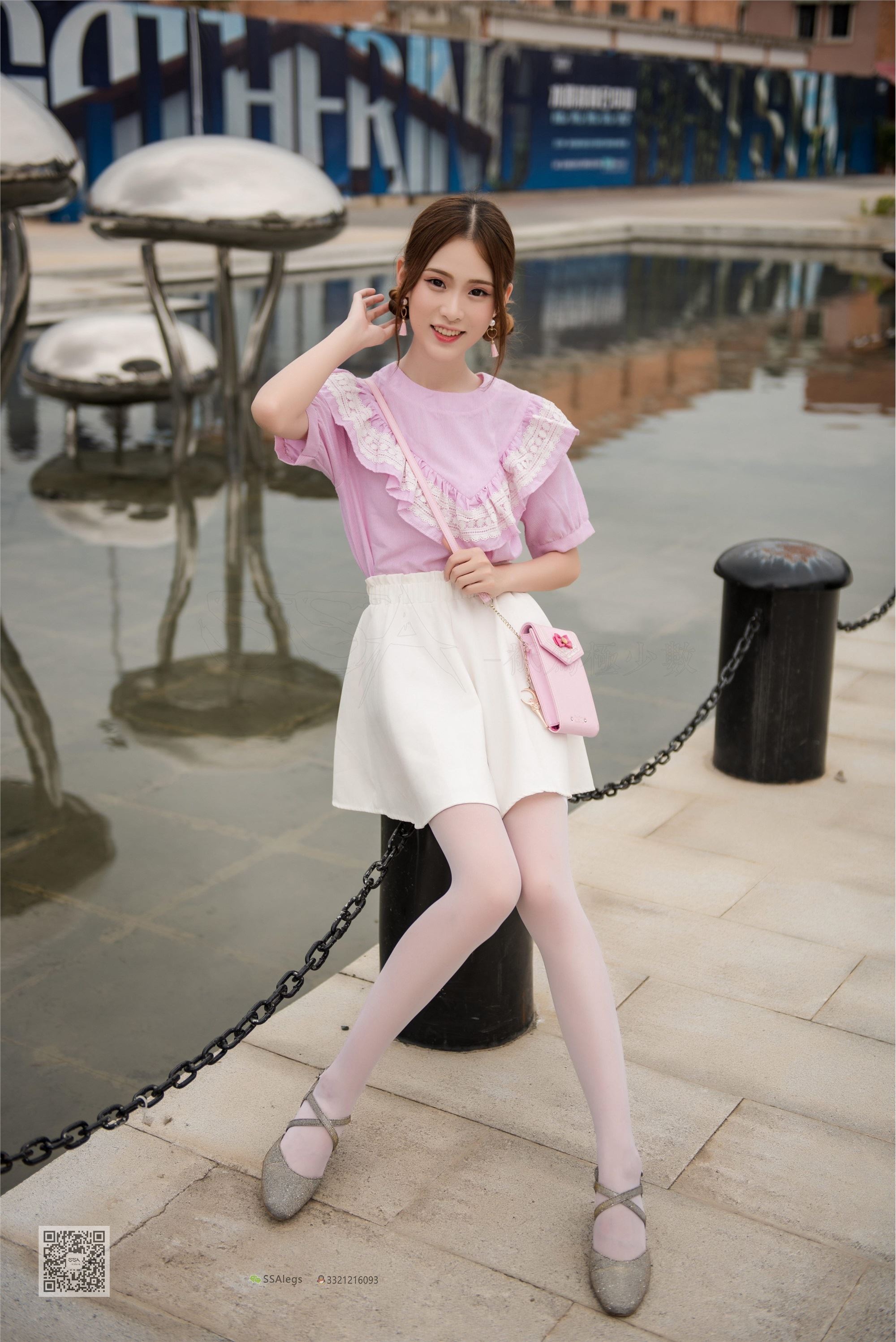 SSA silk society no.009 xiaoqiqi ultra thin 5D stockings Street Photo